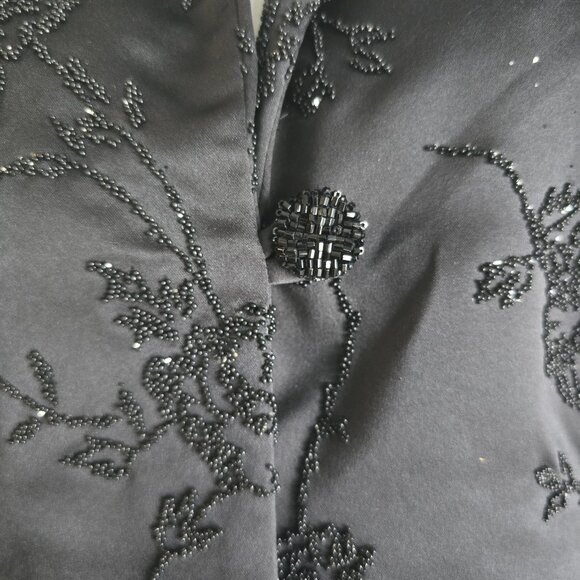 Vintage Hugo Buscatti Black Sequin Embroidered Evening Jacket - Picture 4 of 5